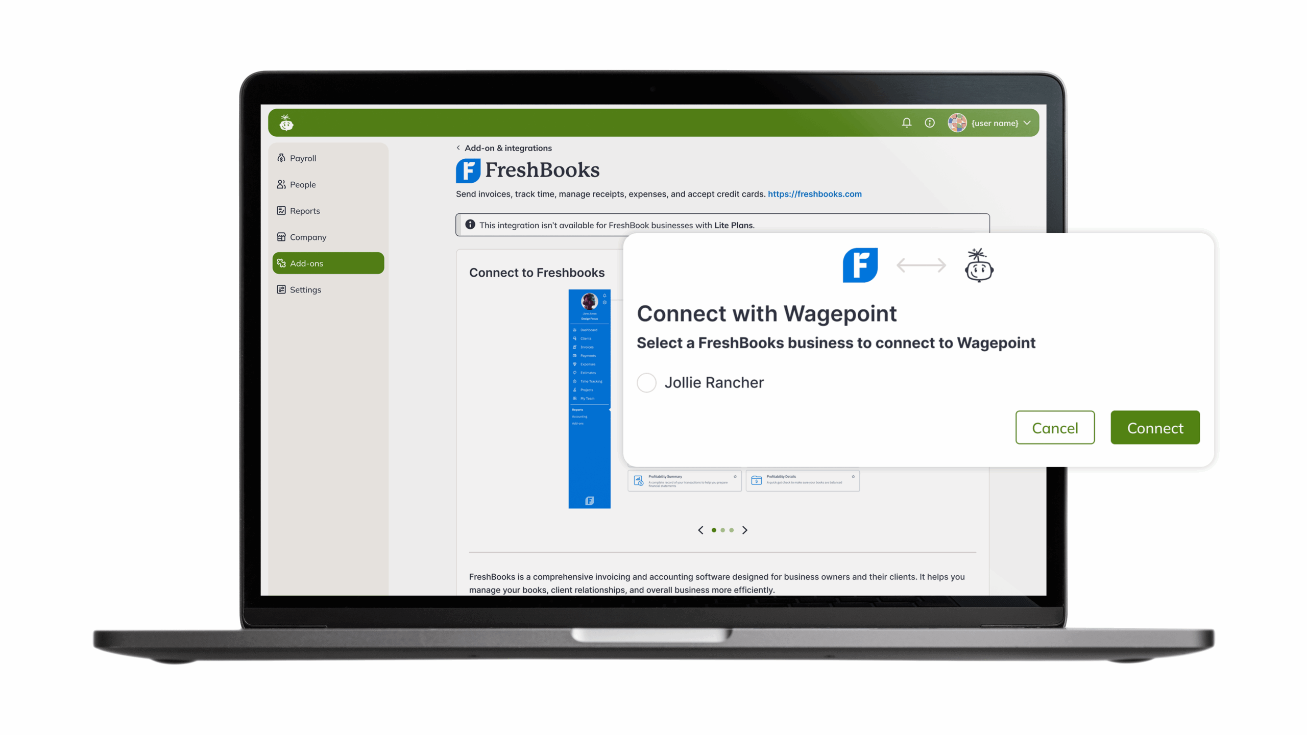 Freshbooks Wagepoint Integration 