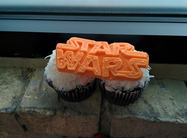Star Wars 3D printing cupcake