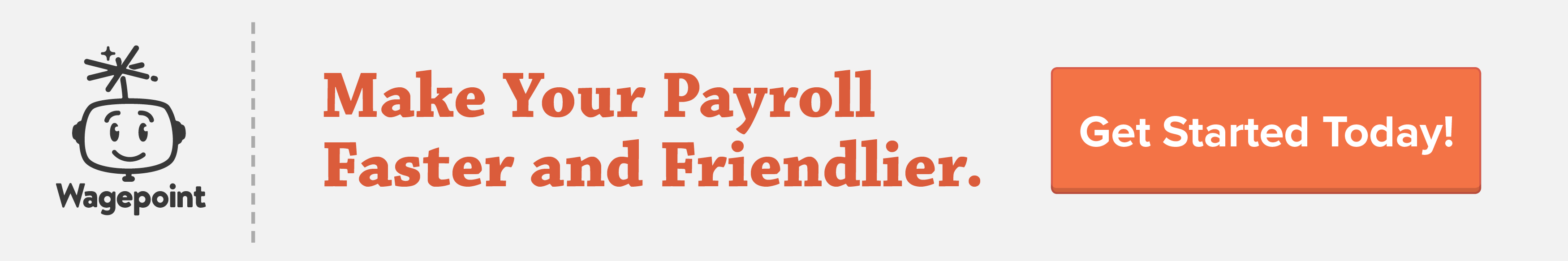 Wagepoint payroll software get started banner