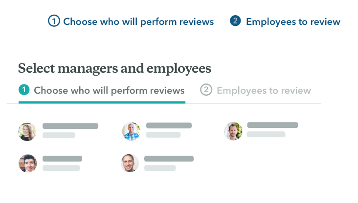 Assign reviews to managers